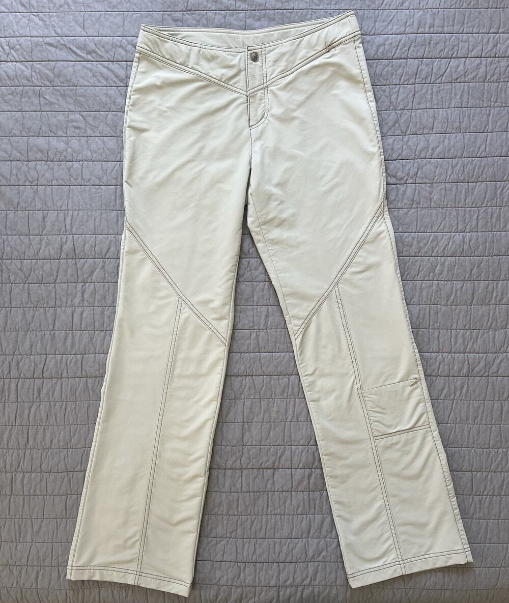 Athleta Women’s Hiking Cargo Pants Gorpcore Outdoor Active Cream 8T Style# 42317